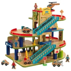 Play Sets^KidKraft Wash N Go Wooden Car Garage